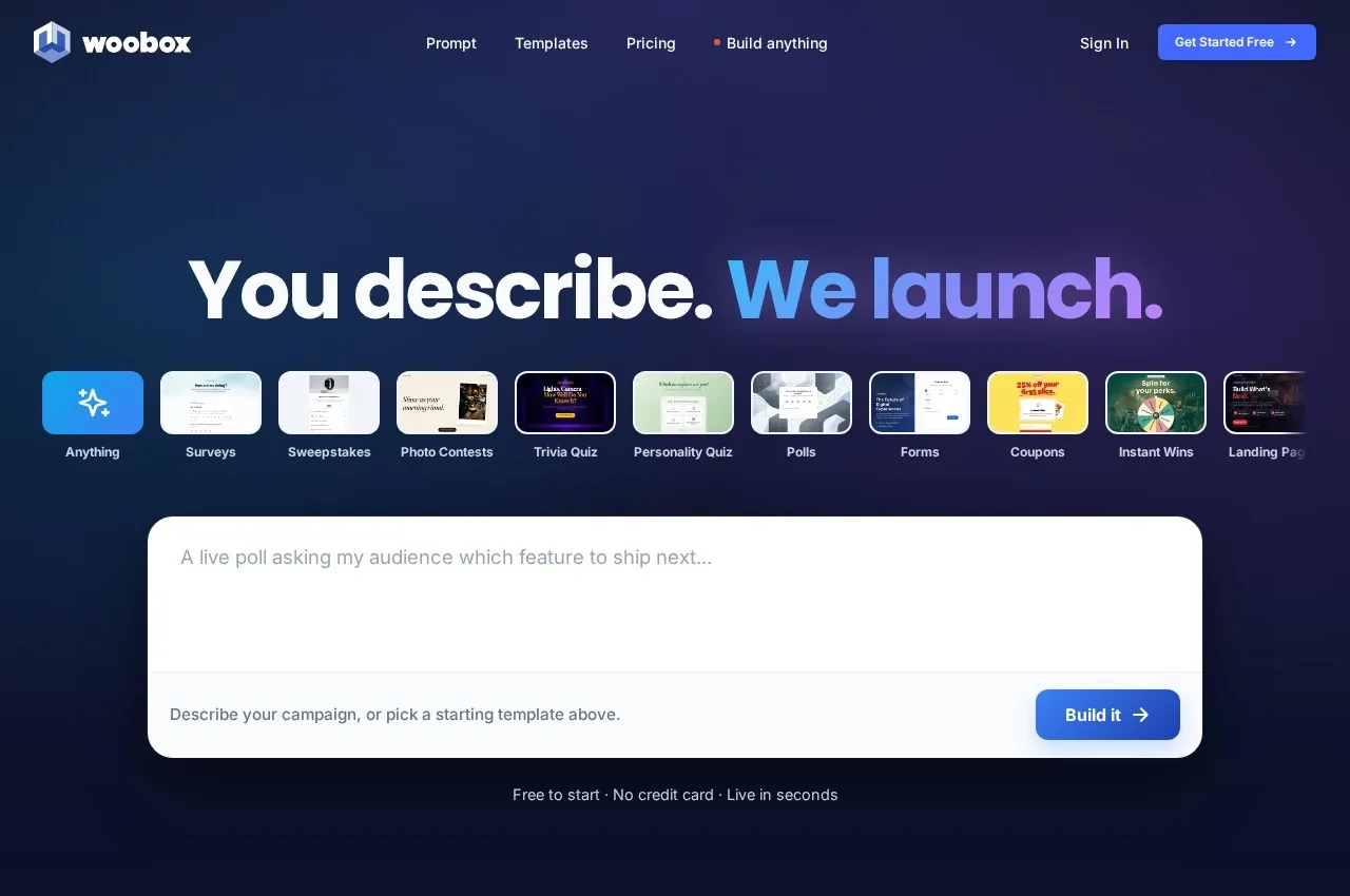 Woobox screenshot