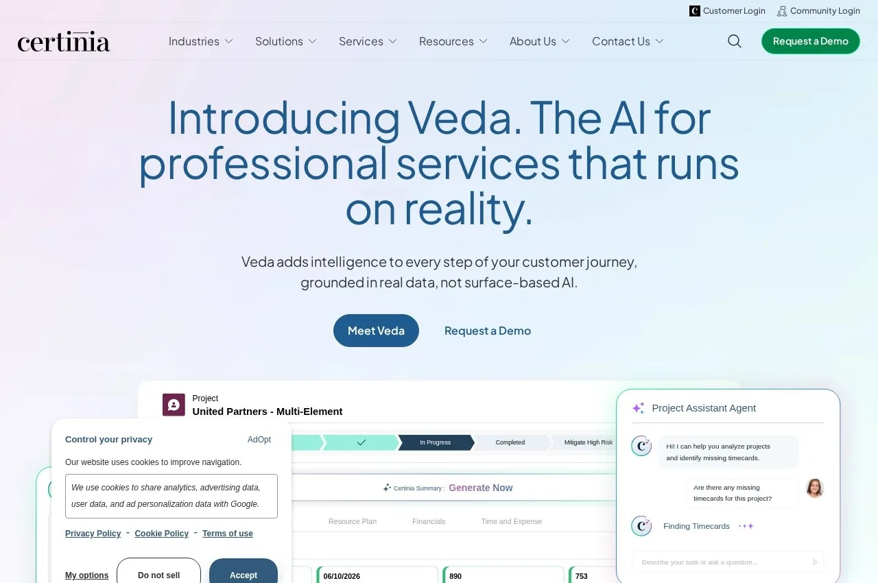 Certinia (FinancialForce) screenshot