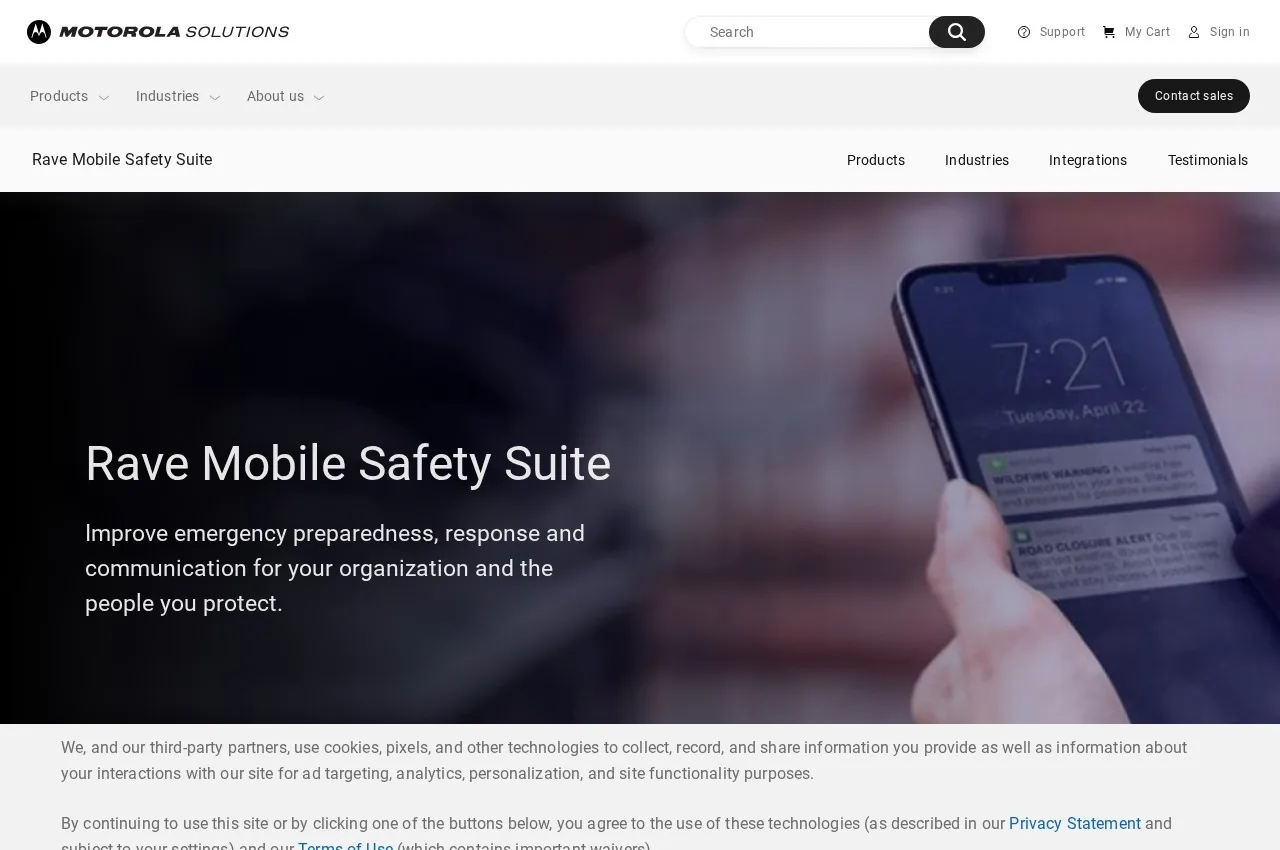 Rave Mobile Safety screenshot
