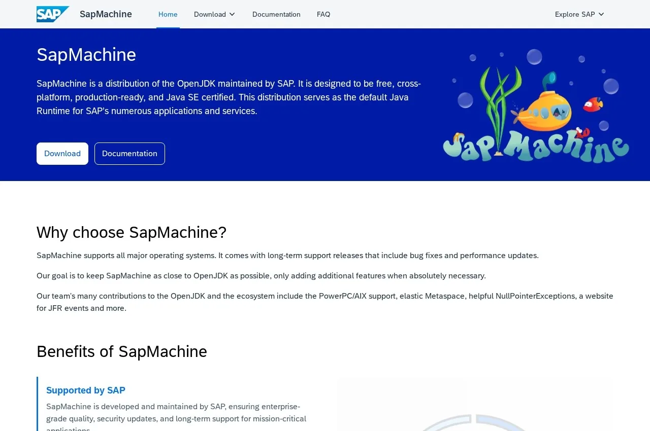 SapMachine screenshot