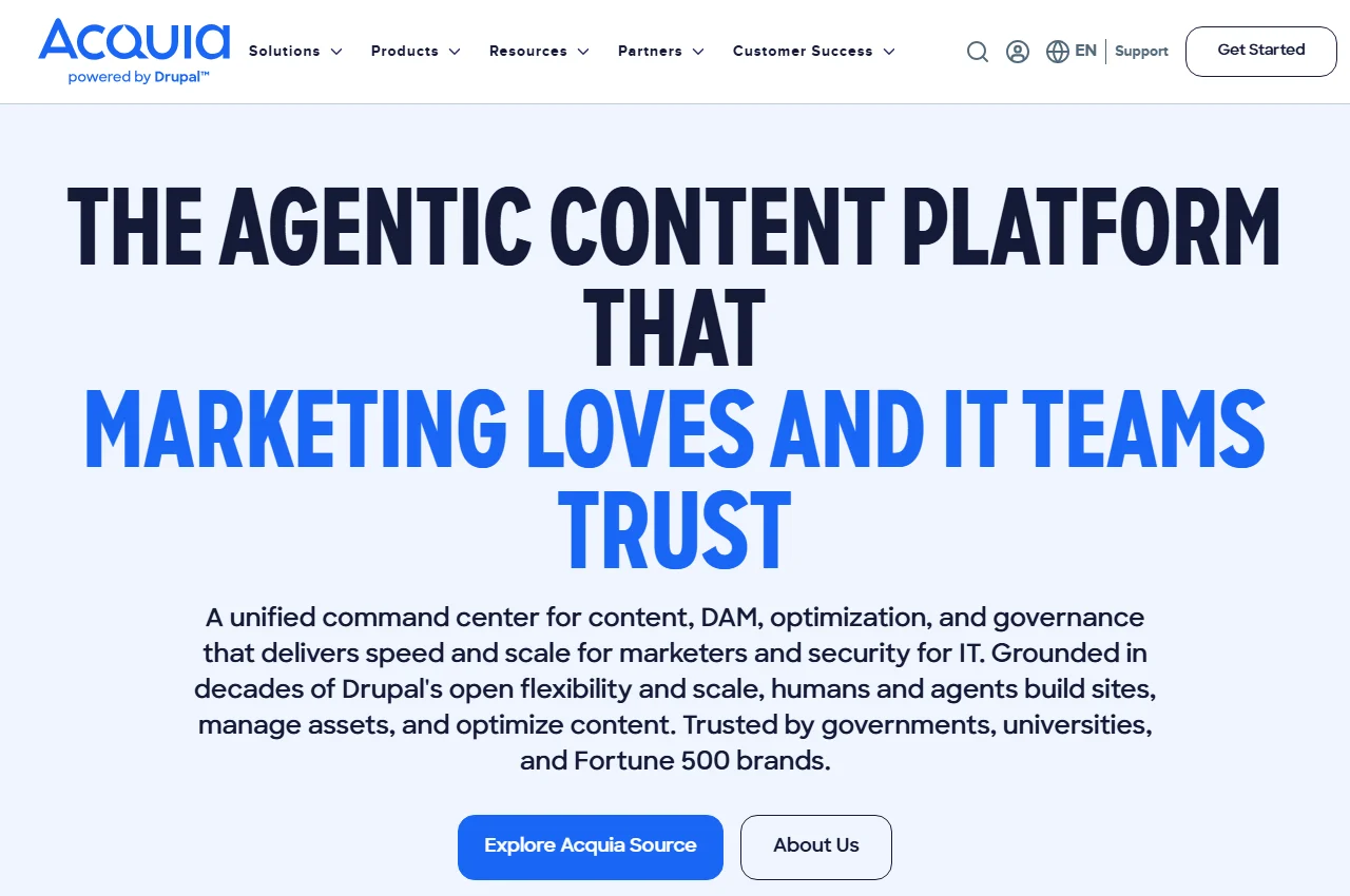 Acquia screenshot