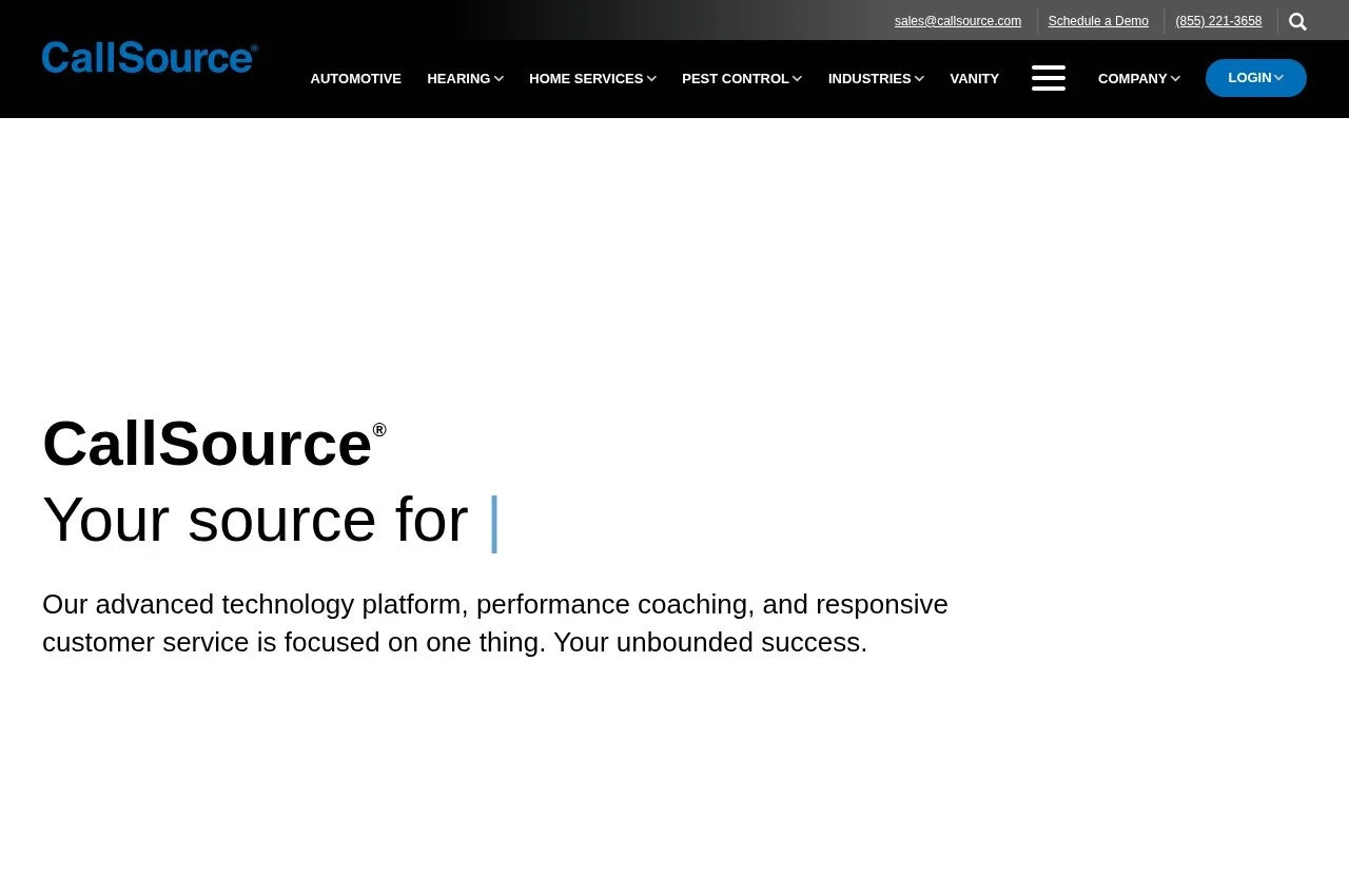 CallSource screenshot