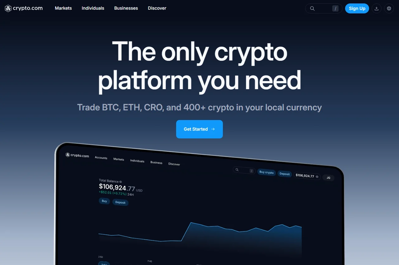 Crypto.com screenshot