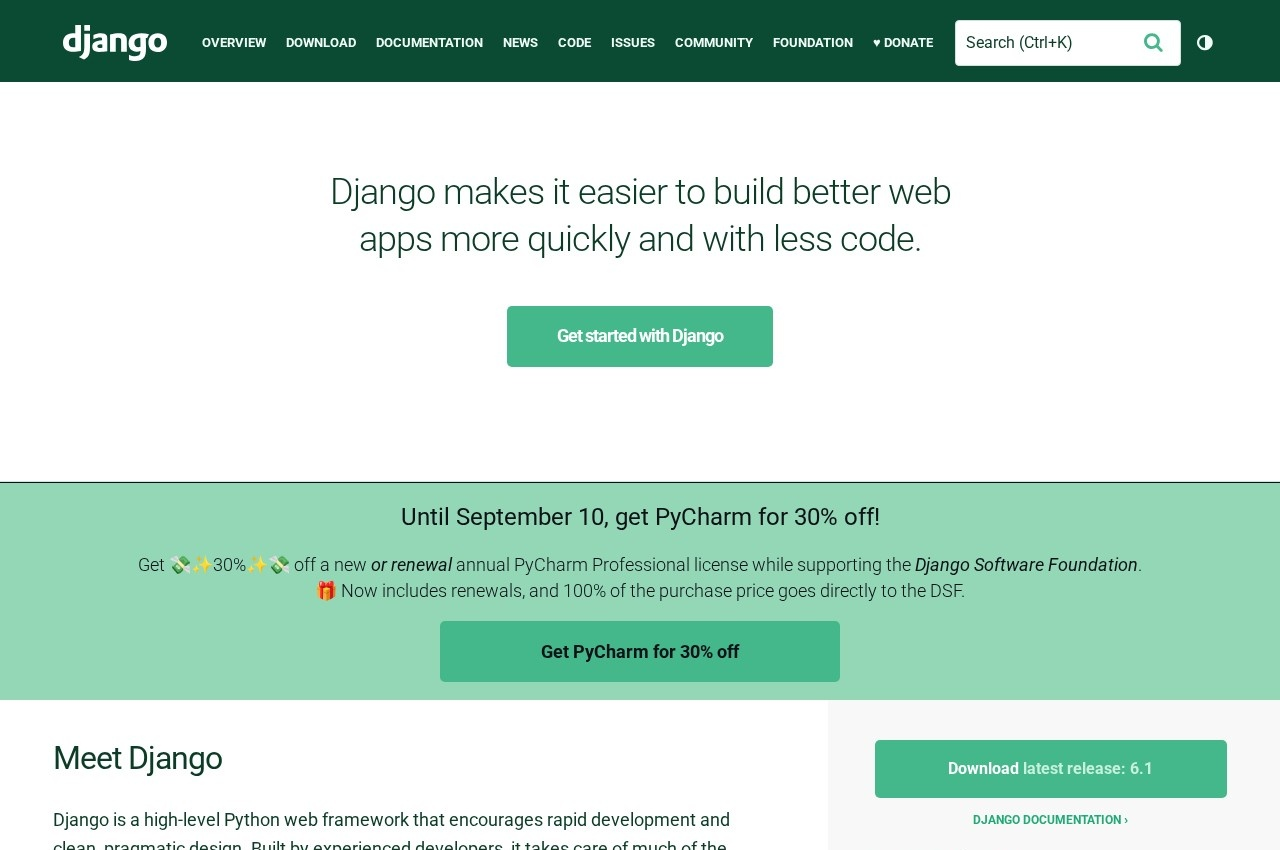 Django screenshot