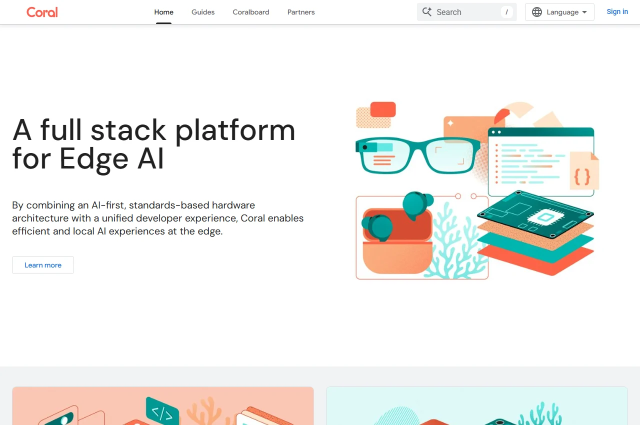 Google Coral screenshot
