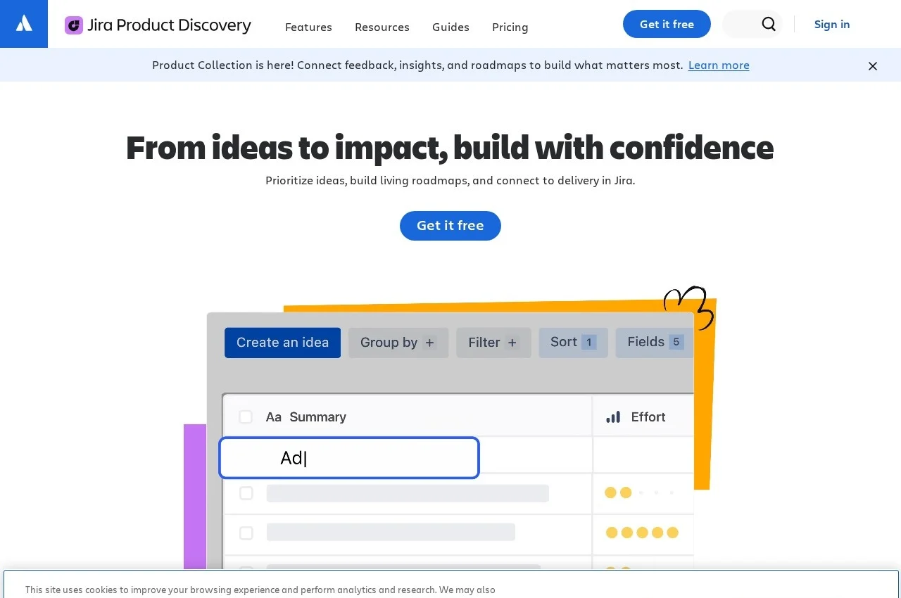 Jira Product Discovery screenshot
