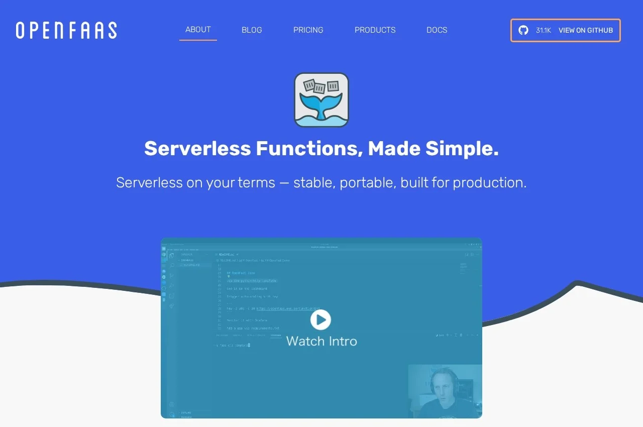 OpenFaaS screenshot