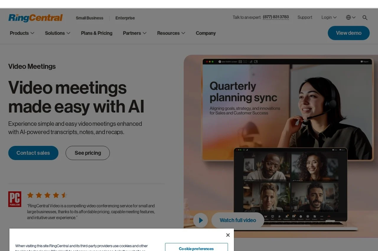 RingCentral Video screenshot