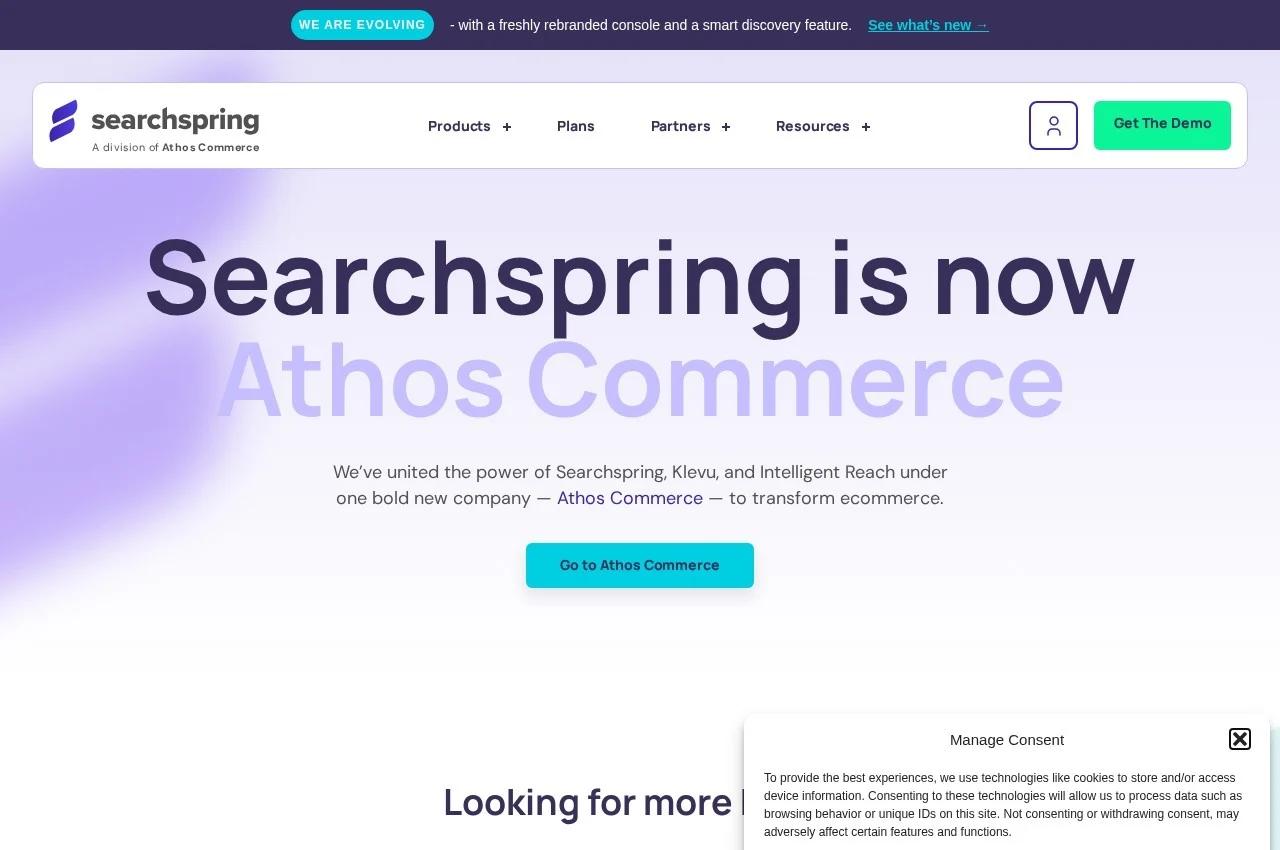 Searchspring screenshot