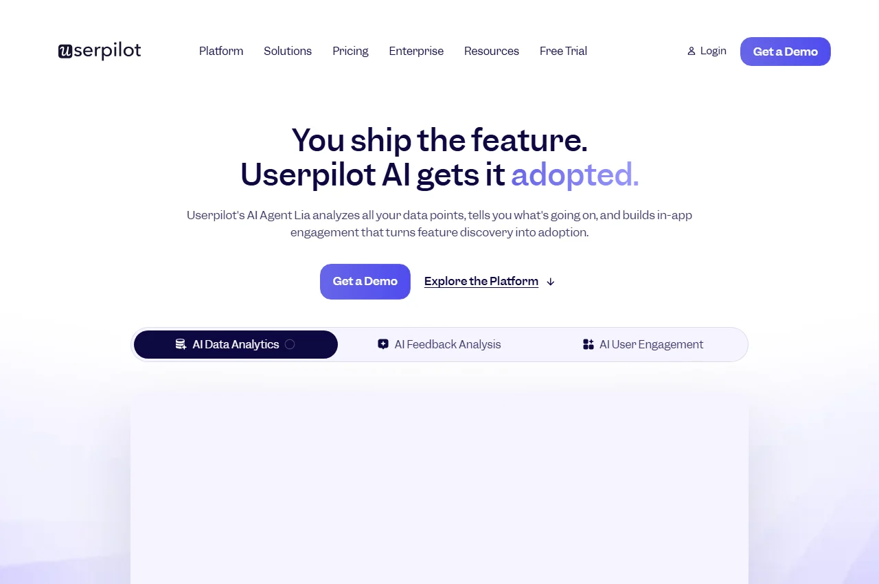 Userpilot screenshot