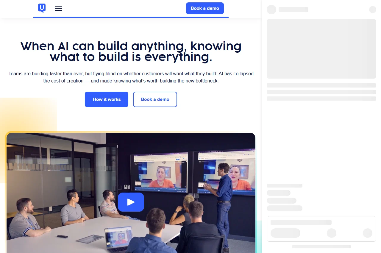 UserTesting screenshot