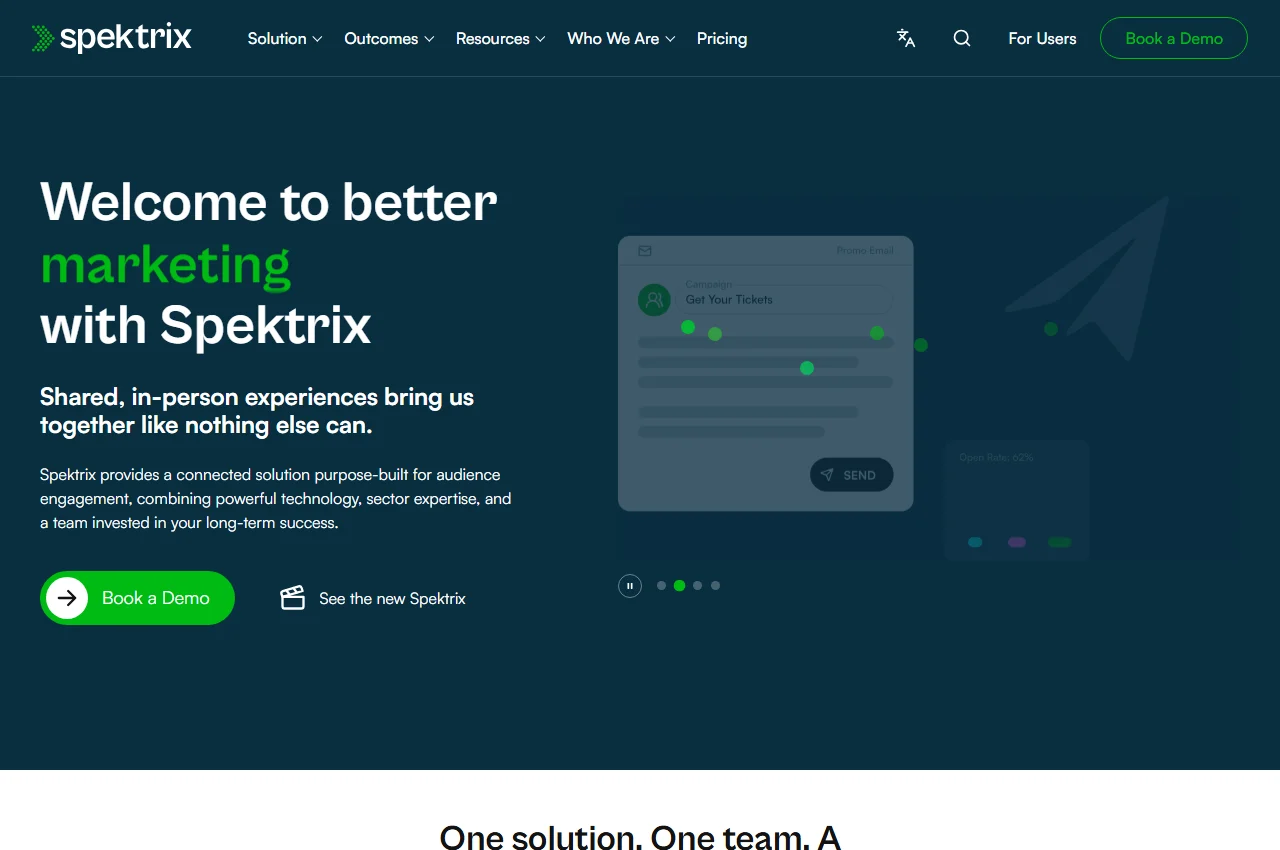 Spektrix screenshot
