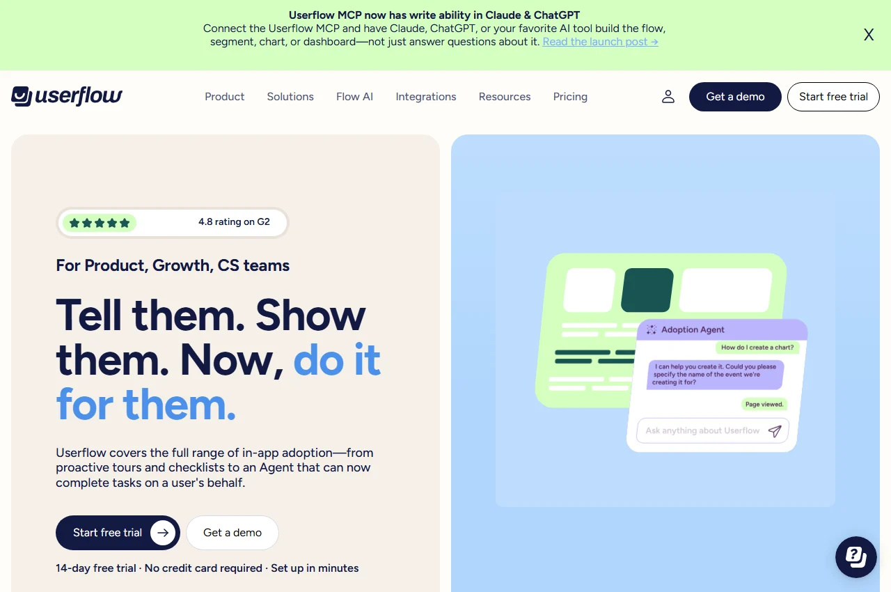 Userflow screenshot